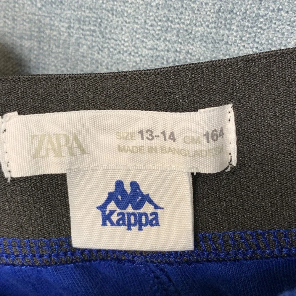 Kappa x Zara Board Shorts Boys 13-14 Blue Drawstring Waist Surfing Swimwear
